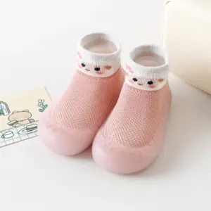 Kids Grip Socks Shoes Mesh Soft Bottom Breathable Anti-Slip Socks Shoes For Infant Girls Boys