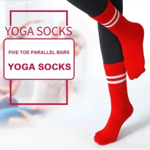 Long Yoga Grip Socks Fitness Anti-slip Cotton Pilates Ladies Dance Ballet Socks Warm Gym Sports Socks