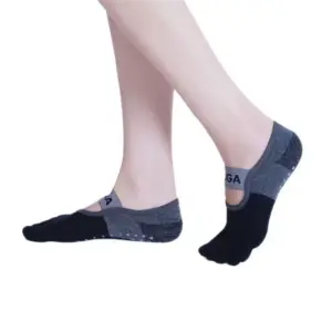 1 Pair Women High Quality Bandage Yoga Socks Anti-Slip Quick-Dry Damping Pilates Ballet Socks Good Grip For Women Cotton Socks