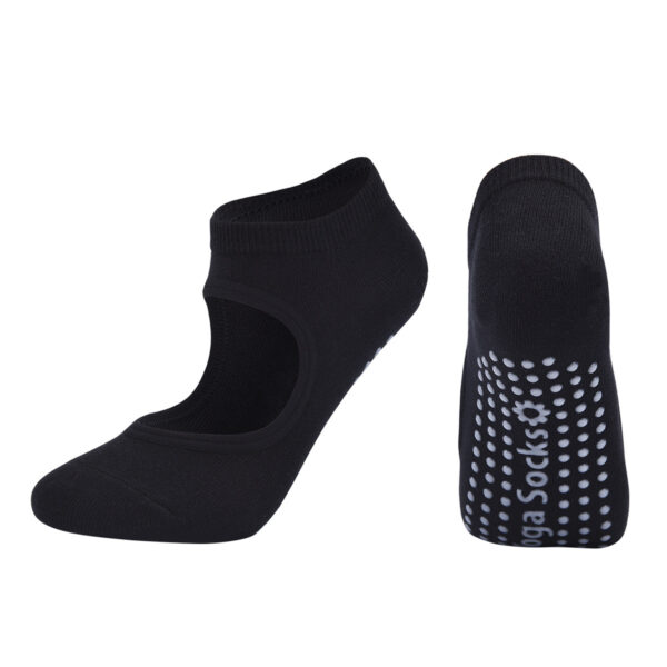 Women’s Ballet-Cut Grip Yoga Socks – Non-Slip, Low-Cut Breathable Cotton for Pilates, Barre & Dance –  3 Pair Bundle - Image 4
