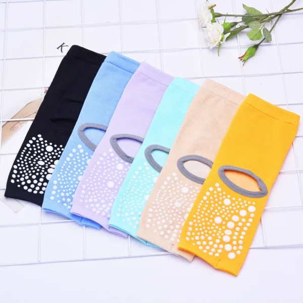 Women’s Open-Toe Non-Slip Yoga Socks – Breathable, Arch Support Grip Socks for Pilates & Barre (3 or 6 Pairs Bundle) - Image 11