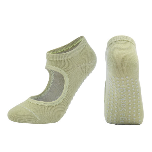 Women’s Ballet-Cut Grip Yoga Socks – Non-Slip, Low-Cut Breathable Cotton for Pilates, Barre & Dance –  3 Pair Bundle - Image 5