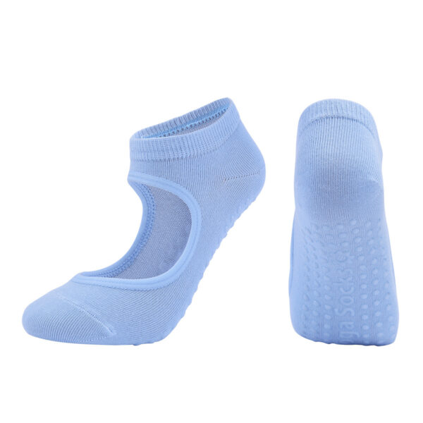 Women’s Ballet-Cut Grip Yoga Socks – Non-Slip, Low-Cut Breathable Cotton for Pilates, Barre & Dance –  3 Pair Bundle - Image 7