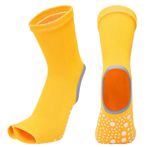 Women’s Open-Toe Non-Slip Yoga Socks – Breathable, Arch Support Grip Socks for Pilates & Barre (3 or 6 Pairs Bundle) - Image 3