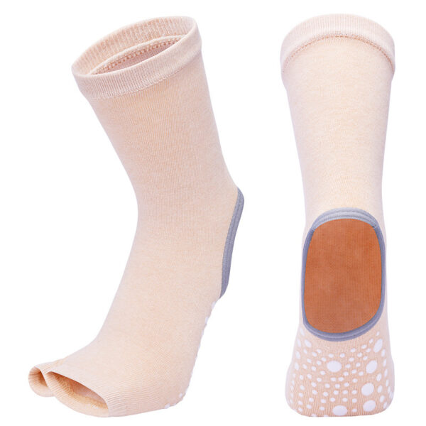 Women’s Open-Toe Non-Slip Yoga Socks – Breathable, Arch Support Grip Socks for Pilates & Barre (3 or 6 Pairs Bundle) - Image 7
