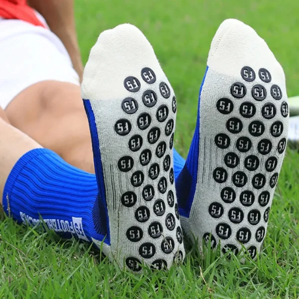 4-Pack White Football Grip Socks – Anti-Slip Performance | Free Shipping | Unisex Crew Fit - Image 7