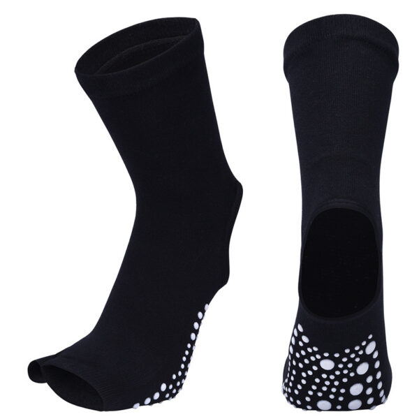 Women’s Open-Toe Non-Slip Yoga Socks – Breathable, Arch Support Grip Socks for Pilates & Barre (3 or 6 Pairs Bundle) - Image 6