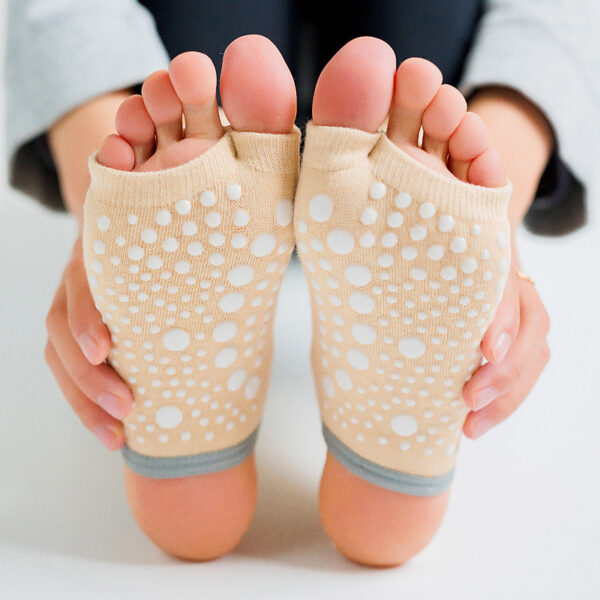 Women’s Open-Toe Non-Slip Yoga Socks – Breathable, Arch Support Grip Socks for Pilates & Barre (3 or 6 Pairs Bundle) - Image 4
