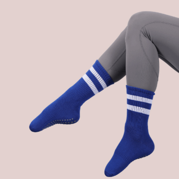 Women’s Mid-Calf Grip Yoga Socks – Non-Slip, Breathable Cotton for Pilates, Barre & Fitness – 1, 3, 5 or 6 Pair Bundles - Image 3