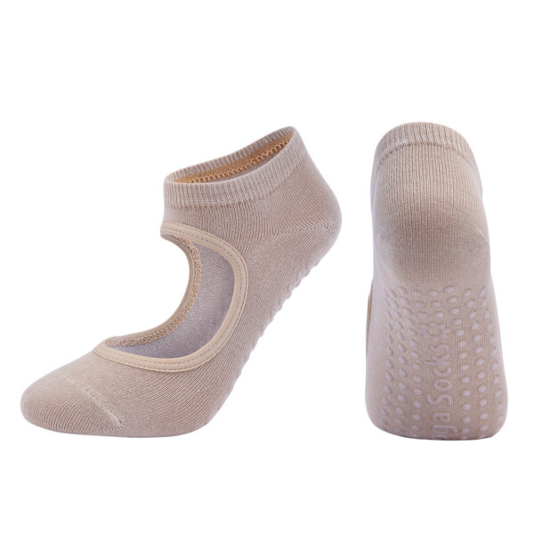 Women’s Ballet-Cut Grip Yoga Socks – Non-Slip, Low-Cut Breathable Cotton for Pilates, Barre & Dance –  3 Pair Bundle - Image 6