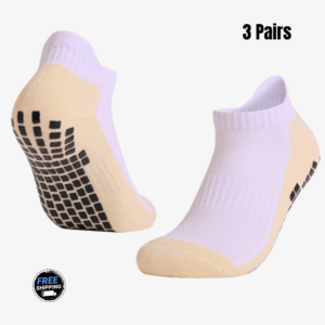Unisex Low-Cut Sports Grip Socks – 3 or 6 Pairs – Non-Slip, Breathable & Shock-Absorbing for Football, Basketball & Gym