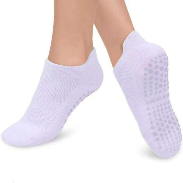 6 Pairs Women’s Low-Cut Grip Yoga Socks – Non-Slip, Breathable Cotton for Pilates, Barre & At-Home Fitness – Free Shipping - Image 3