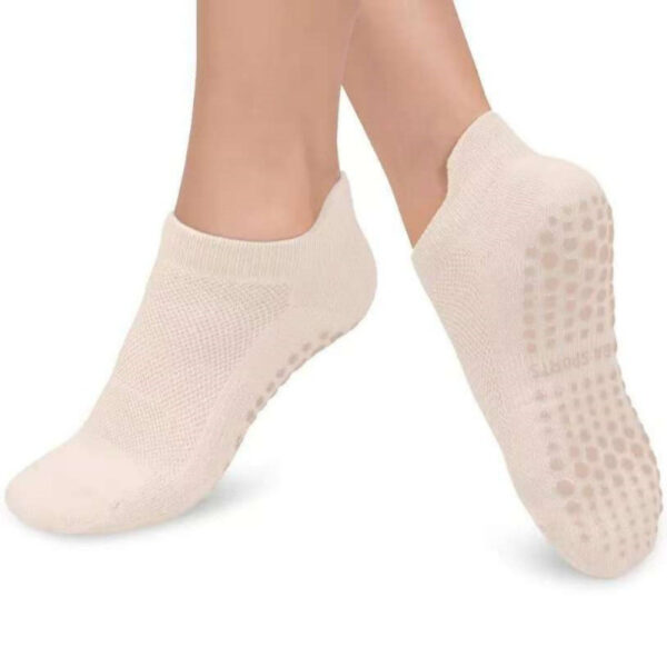 6 Pairs Women’s Low-Cut Grip Yoga Socks – Non-Slip, Breathable Cotton for Pilates, Barre & At-Home Fitness – Free Shipping - Image 7