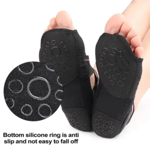 Non-Slip Yoga & Pilates Socks with Cross-Strap – 1 Pair | Anti-Slip Grip | Breathable & Elegant Design