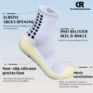5 or 6-Pack Anti-Slip Sports Grip Socks for Men & Women | Free Shipping | High-Performance Athletic Wear