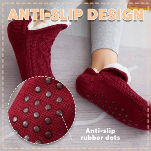 Unisex Fuzzy Indoor Grip Socks – Non-Slip, Warm & Cozy for Seniors - Image 8