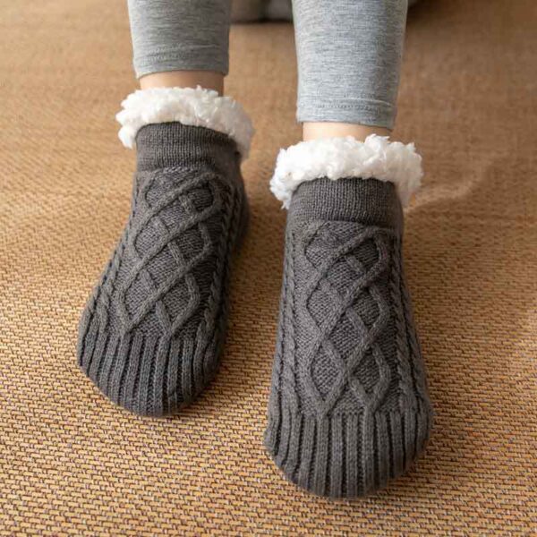 Unisex Thermal Non-Slip Slipper Socks for Adults – Soft, Warm & Safe – Multiple Colors - Image 8