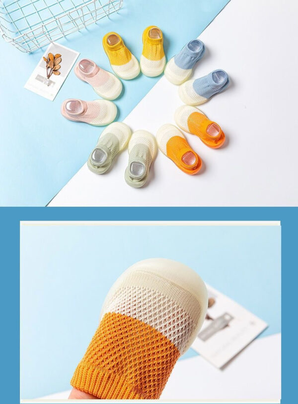 Breathable Mesh Baby Sock Shoes with Silicone Sole – Non-Slip & Lightweight - Image 8