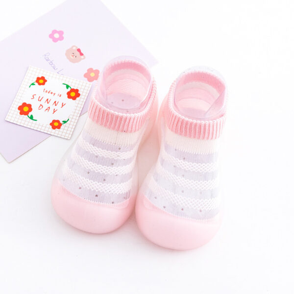 Silicone Sole Baby Sock Shoes – Breathable Ice Silk & Anti-Slip Indoor Fit - Image 6