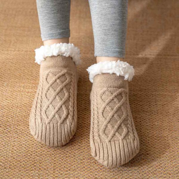 Unisex Thermal Non-Slip Slipper Socks for Adults – Soft, Warm & Safe – Multiple Colors - Image 5