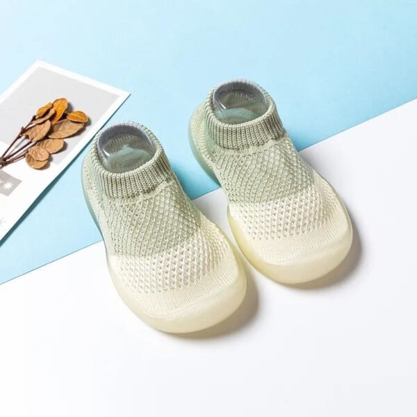 Breathable Mesh Baby Sock Shoes with Silicone Sole – Non-Slip & Lightweight - Image 3