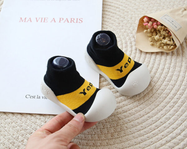 Non-Slip Baby Sock Shoes with Silicone Sole – Soft, Indoor Safe Grip - Image 5