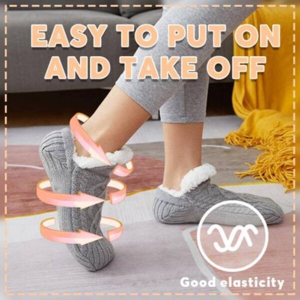 Unisex Fuzzy Indoor Grip Socks – Non-Slip, Warm & Cozy for Seniors - Image 9