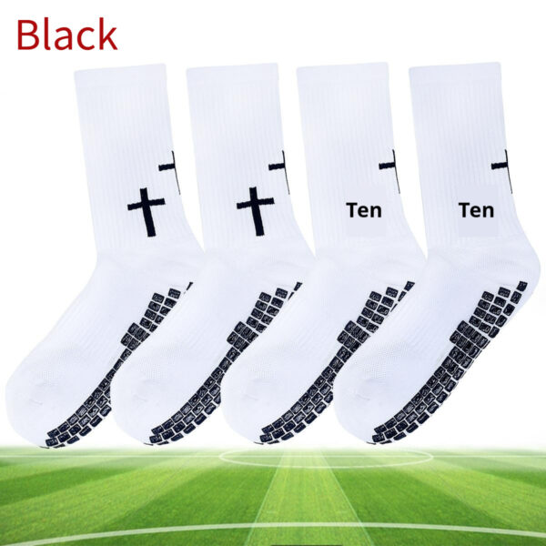 Men's Non-Slip Grip Socks – White or Black – One Size for Adults (1/4/6/8 Pack) - Image 4