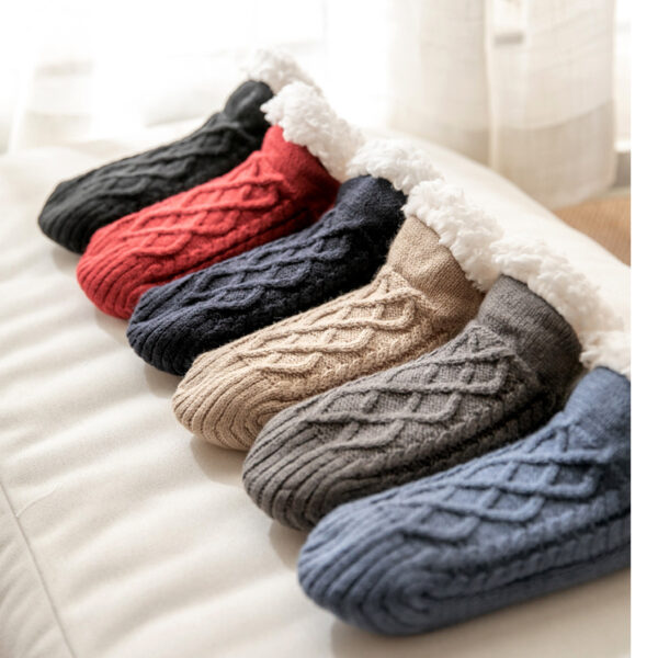 Unisex Thermal Non-Slip Slipper Socks for Adults – Soft, Warm & Safe – Multiple Colors - Image 7