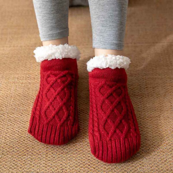 Unisex Thermal Non-Slip Slipper Socks for Adults – Soft, Warm & Safe – Multiple Colors - Image 4