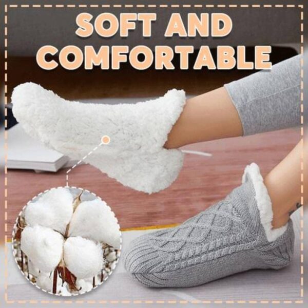 Unisex Fuzzy Indoor Grip Socks – Non-Slip, Warm & Cozy for Seniors - Image 6
