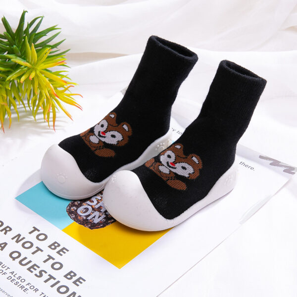 Non-Slip Baby Sock Shoes with Silicone Sole – Soft, Indoor Safe Grip - Image 6