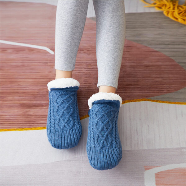 Unisex Fuzzy Indoor Grip Socks – Non-Slip, Warm & Cozy for Seniors - Image 5