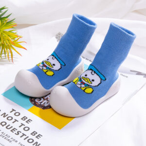 Non-Slip Baby Sock Shoes with Silicone Sole – Soft, Indoor Safe Grip