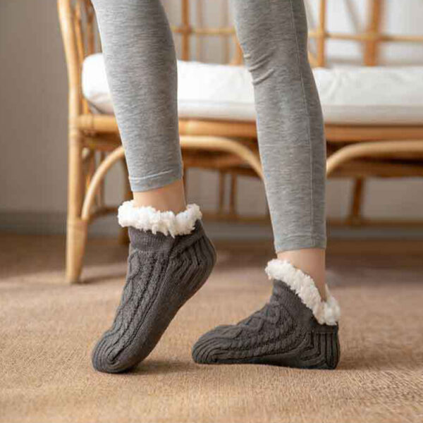 Unisex Thermal Non-Slip Slipper Socks for Adults – Soft, Warm & Safe – Multiple Colors - Image 9