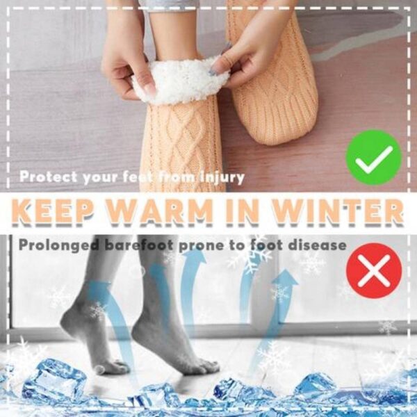 Unisex Fuzzy Indoor Grip Socks – Non-Slip, Warm & Cozy for Seniors - Image 10