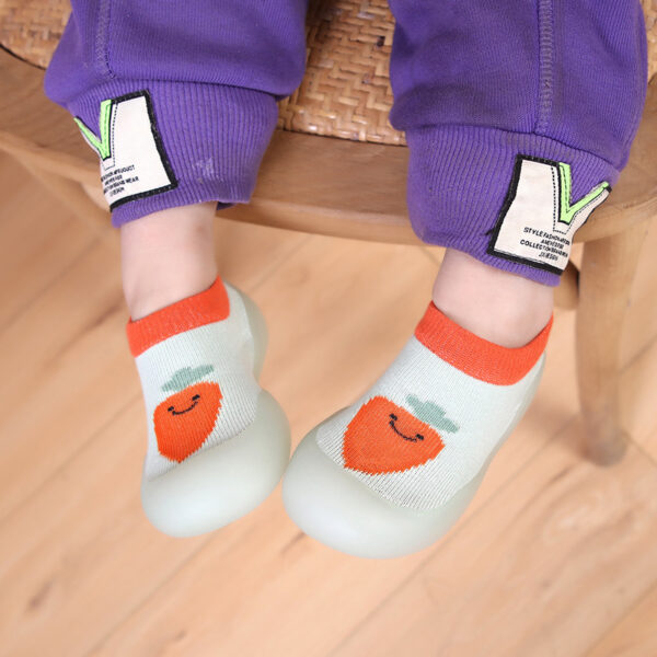 Non-Slip Baby Sock Shoes with Silicone Sole – Soft, Indoor Safe Grip - Image 3