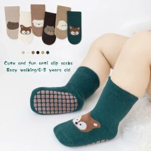 Baby Non-slip Room Cotton Socks with Full Silicone Grip | 0-5 Years