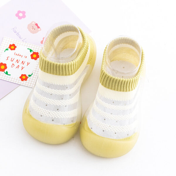 Silicone Sole Baby Sock Shoes – Breathable Ice Silk & Anti-Slip Indoor Fit - Image 3