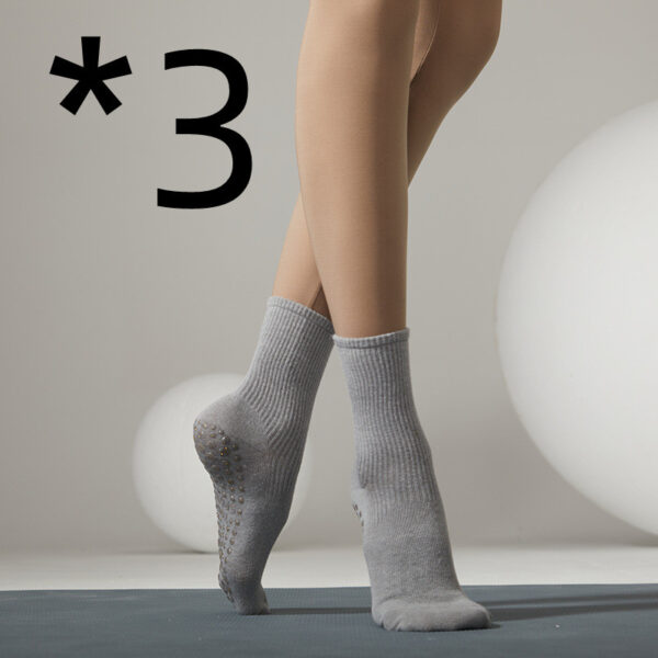 Teen Anti-Slip Mid Tube Socks – Cotton Grip Socks for Yoga, Sports & Chill Days - Image 6