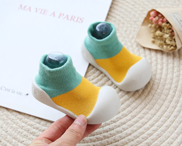 Non-Slip Baby Sock Shoes with Silicone Sole – Soft, Indoor Safe Grip - Image 4