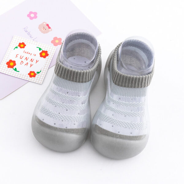 Silicone Sole Baby Sock Shoes – Breathable Ice Silk & Anti-Slip Indoor Fit - Image 2
